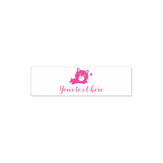 Tampon Auto-encreur Chat mignonne drôle avec texte