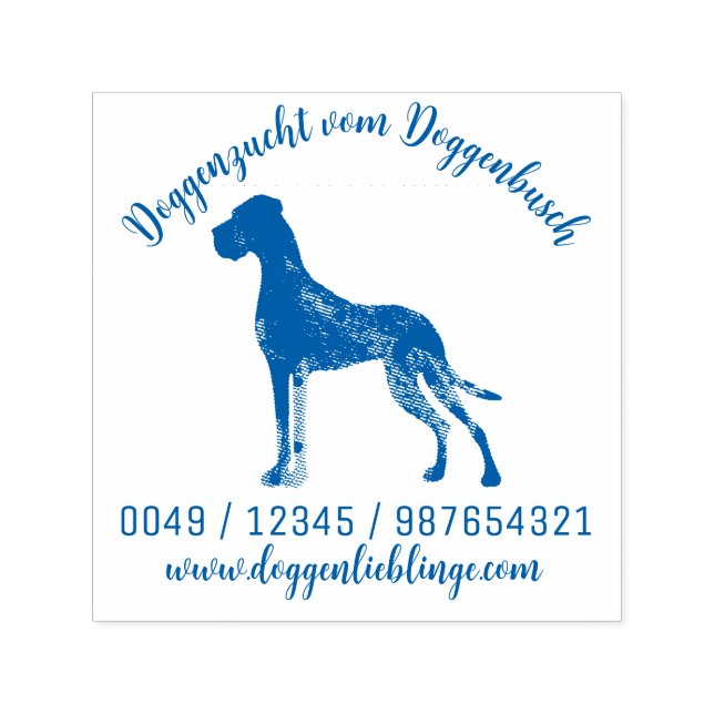 Tampon Auto-encreur Chenil Artistic Great Dane Stamps (Design)
