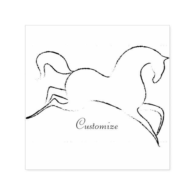 Tampon Auto-encreur Cheval sauvage Thunder_Cove (Design)