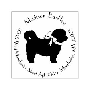 Tampon Auto-encreur Chiens Shih Tzu chiot nounours cheveux courts