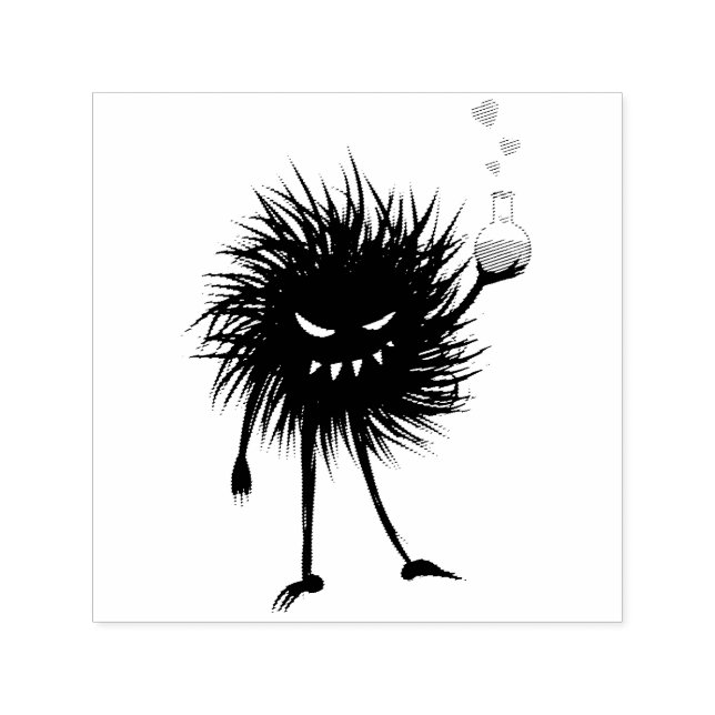 Tampon Auto-encreur Chimie Malade Caractère Love Potion (Design)