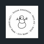 Tampon Auto-encreur Christmas Snowman Adresse de retour Timbre auto-en<br><div class="desc">Christmas Snowman Adresse de retour Timbre auto-encastré</div>