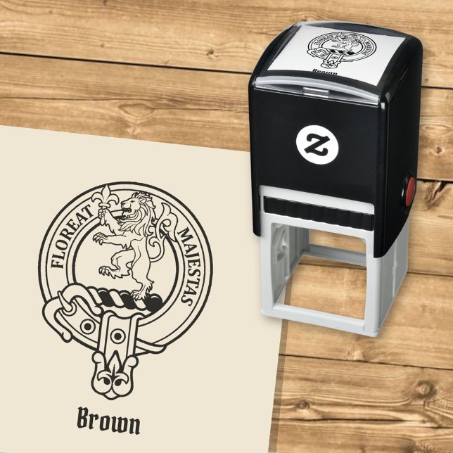 Tampon Auto-encreur Clan Brown Crest (Créateur téléchargé)
