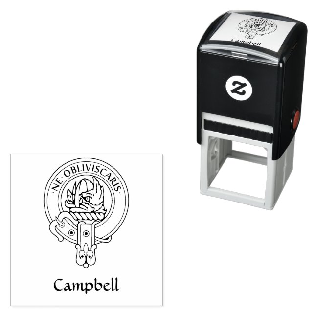 Tampon Auto-encreur Clan Campbell Crest (En situation)