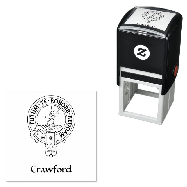 Tampon Auto-encreur Clan Crawford Crest (En situation)