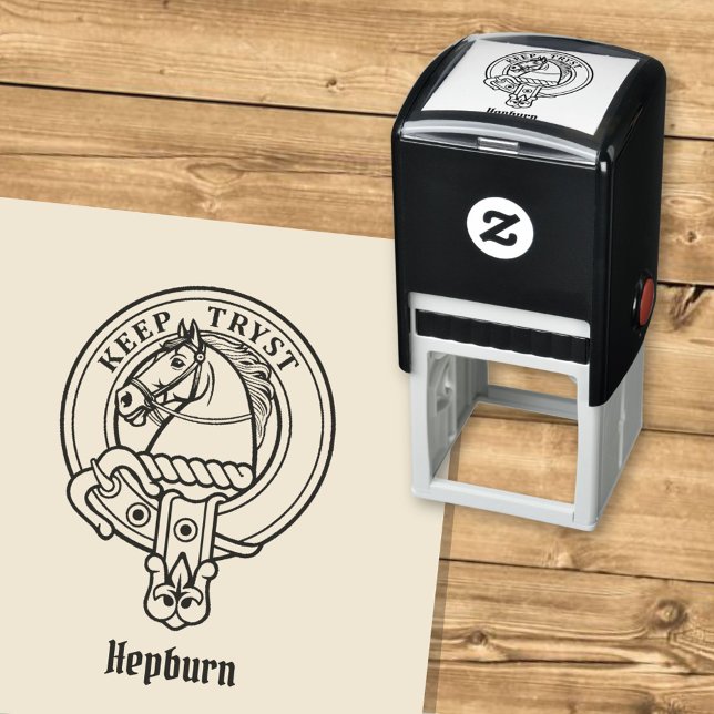 Tampon Auto-encreur Clan Hepburn Crest (Créateur téléchargé)