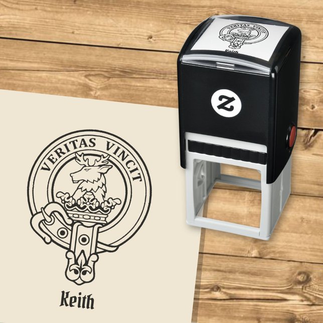 Tampon Auto-encreur Clan Keith Crest Stamp autoportant (Créateur téléchargé)
