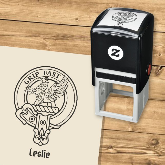 Tampon Auto-encreur Clan Leslie Crest (Créateur téléchargé)