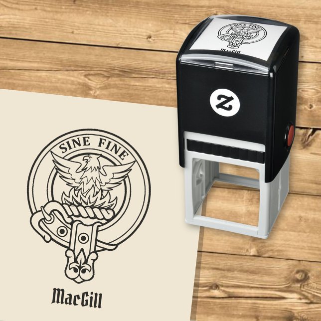 Tampon Auto-encreur Clan MacGill Crest Stamp autoportant (Créateur téléchargé)