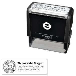 Tampon Auto-encreur Clan MacGregor Crest Stamp autoportant
