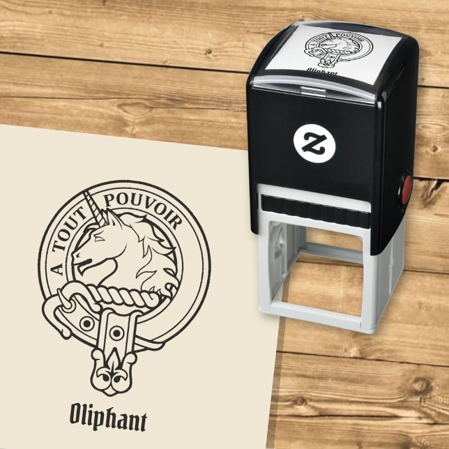 Tampon Auto-encreur Clan Oliphant Crest Stamp autoportant (Créateur téléchargé)