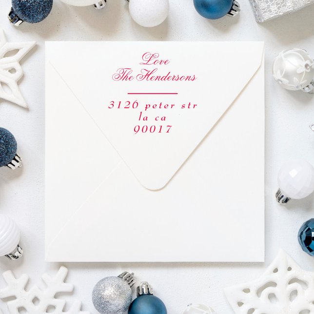 Tampon Auto-encreur Classic Elegant Names étiquette de retour traditio (Créateur téléchargé)