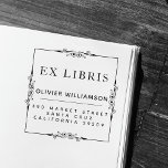 Tampon Auto-encreur Classic Masculine Frame Ex Libris Plaque<br><div class="desc">Ce timbre classique Masculine Frame Ex Libris Bookplate ajoutera une touche de classe à vos ajouts de bibliothèque préférés et fournira une adresse de retour pour leur garde. Dans une combinaison de typographie classique et moderne sans serif, ce design propre et clair protégera vos éditions précieuses pour les années à...</div>