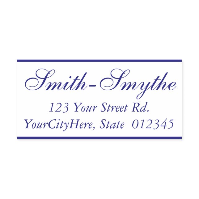 Tampon Auto-encreur Classic, Nom traditionnel + Adresse (Design)