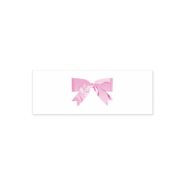 Tampon Auto-encreur Classic Pink Bow Design (Design)