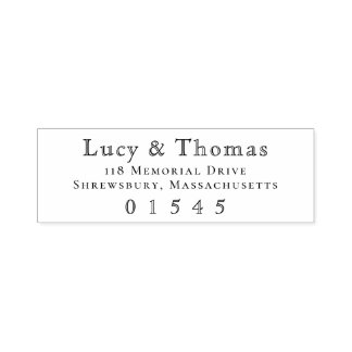 Tampon Auto-encreur Classic Traditional Mariage Family Adresse de reto