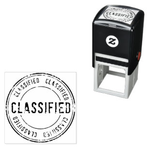 Tampon Auto-encreur Classique, Top Secret, Cofidential