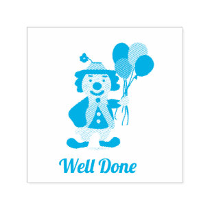 Tampon Auto-encreur Clown mignon Timbre de l'enseignant bien fait