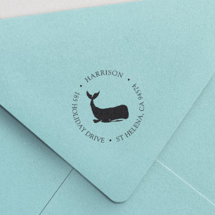 Tampon Auto-encreur Coastal Whale Return Adresse