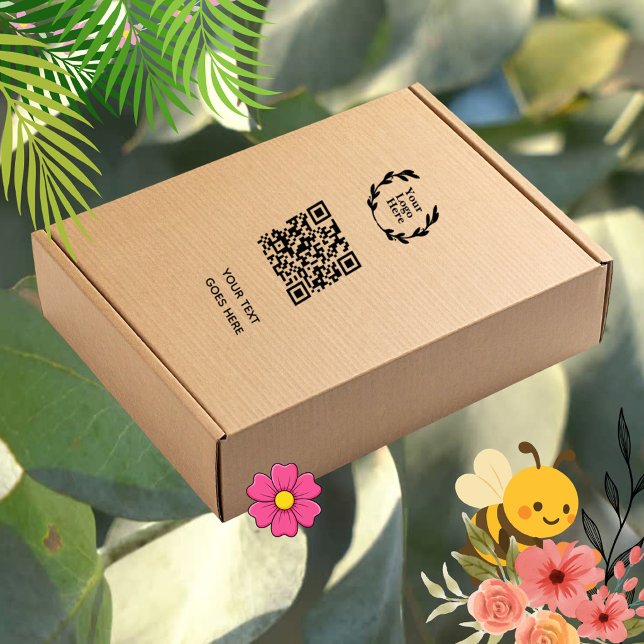Tampon Auto-encreur Code QR | Logo d'entreprise Moderne Professionnell (Créateur téléchargé)