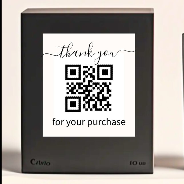 Tampon Auto-encreur Code QR merci pour votre achat (Créateur téléchargé)
