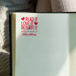 Tampon Auto-encreur Coeurs mignons Lire L'Aimer Il Le Retourner Plaque<br><div class="desc">De la bibliothèque de timbre auto-encre avec un design de typographie mignon : lire l'amour il le retourner. Lisez l'amour il retourne sa plaque livre auto-écriture tampon personnalisée avec votre nom dans un script en gras. L'auto-écriture ironique de ce livre appartient au timbre pour un amoureux du livre avec des...</div>
