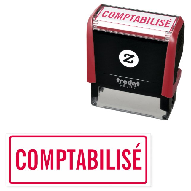 TAMPON AUTO-ENCREUR  COMPTABILISÉ (En situation)