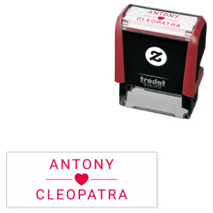 Tampon Auto-encreur Conception auto-encastrée de la paire de surnom pe
