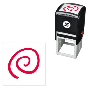 Tampon Auto-encreur Conception de spirale amusante Noël Galaxie atomiq