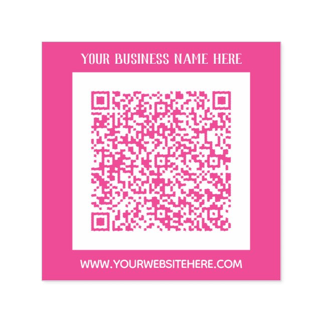 Tampon Auto-encreur Concevez votre propre couleur QR Code auto-encrage (Design)