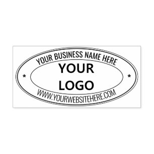 Tampon Auto-encreur Concevez votre propre entreprise Oval Sels-inking 