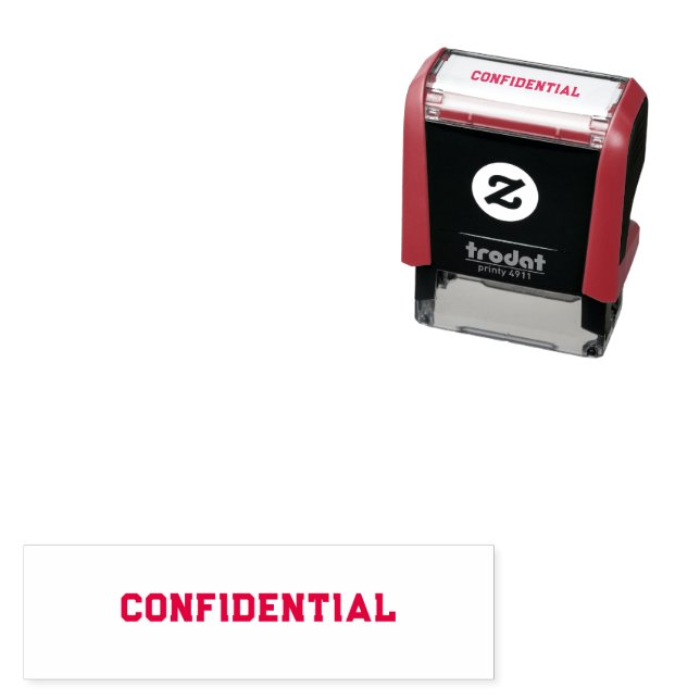 Tampon Auto-encreur Confidentiel (En situation)