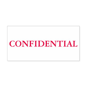 Tampon Auto-encreur Confidentiel rouge