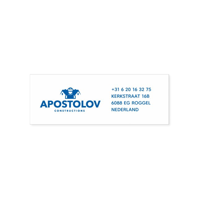 TAMPON AUTO-ENCREUR  CONSTRUCTIONS APOSTOLOV (Design)