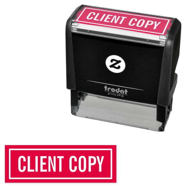 Tampon Auto-encreur Copie client (En situation)