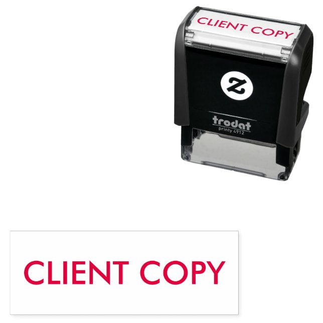 Tampon Auto-encreur Copie client entreprise (En situation)