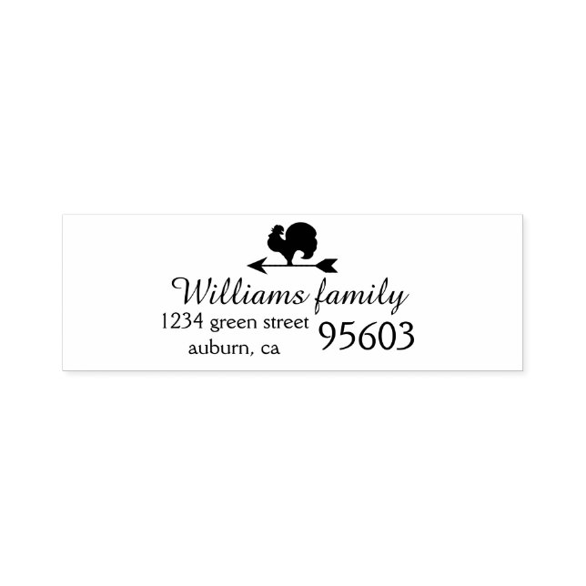 Tampon Auto-encreur Country Living ⎢ Retour Adresse Timbre en caoutcho (Design)