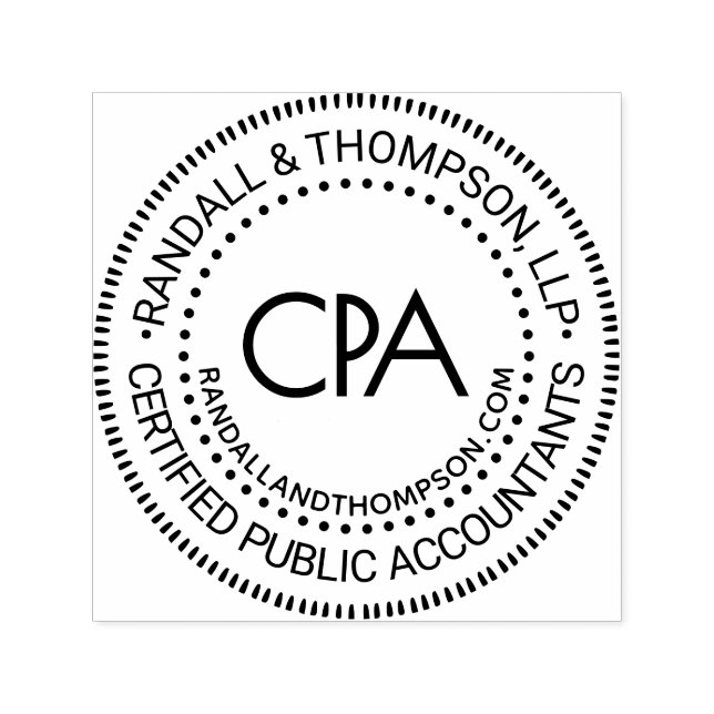 Tampon Auto-encreur CPA Cabinet d'expert-comptable Nom URL #51 (Design)