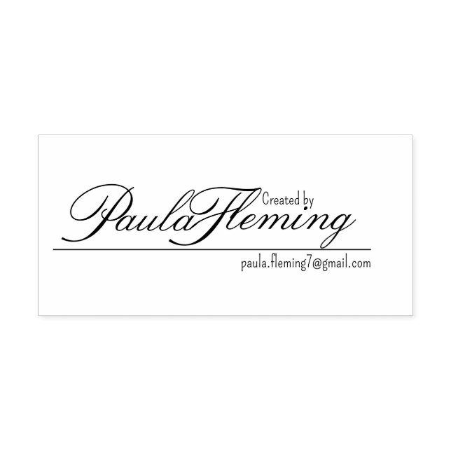 Tampon Auto-encreur Créé par Timbre avec e-mail (Design)