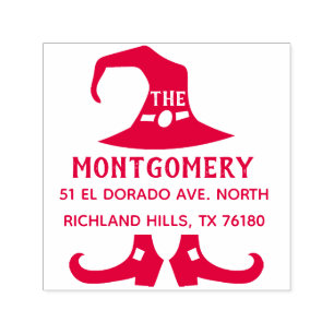 Tampon Auto-encreur Créer votre propre adresse de retour Halloween