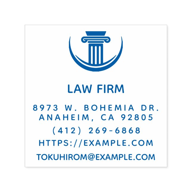 Tampon Auto-encreur Créer votre propre cabinet d'avocats Nom de retour (Design)