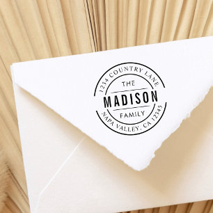 Tampon Auto-encreur Créez votre propre adresse de retour de nom de