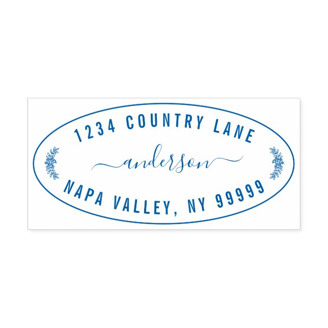 Tampon Auto-encreur Créez votre propre adresse de retour moderne (Design)