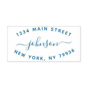 Tampon Auto-encreur Créez votre propre adresse de retour moderne