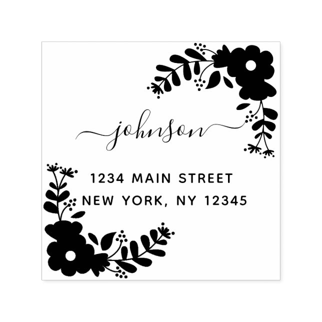 Tampon Auto-encreur Créez votre propre adresse de retour moderne en au (Design)