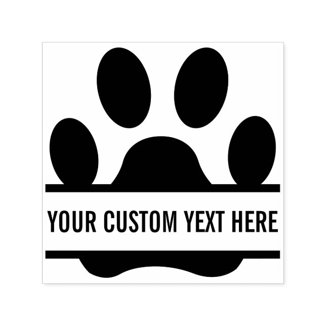 Tampon Auto-encreur Créez votre propre Empreinte de patte amusant (Design)