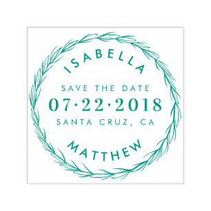 Tampon Auto-encreur Créez Votre Propre Mariage Élégant Enregistrer La