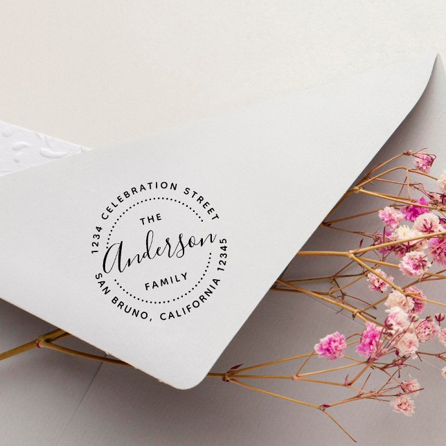 Tampon Auto-encreur Créez votre propre nom de famille personnalisé Adr (Créateur téléchargé)