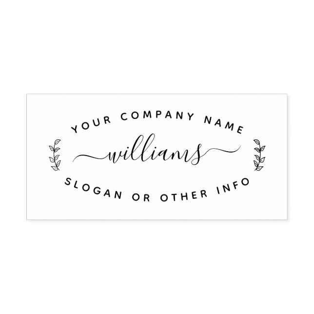 Tampon Auto-encreur Créez votre propre retour arrondi moderne (Design)