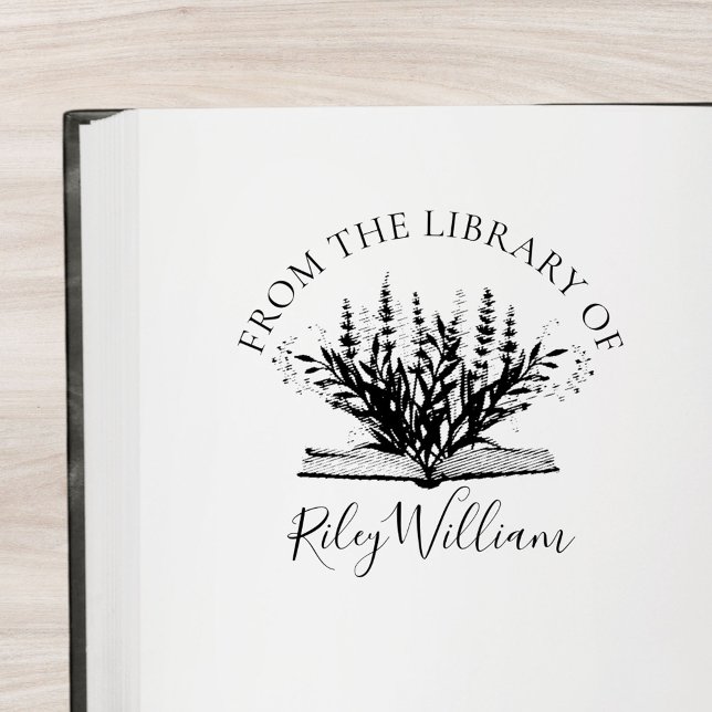 Tampon Auto-encreur Croissance de la fleur de lavande à partir de la p (In situ)